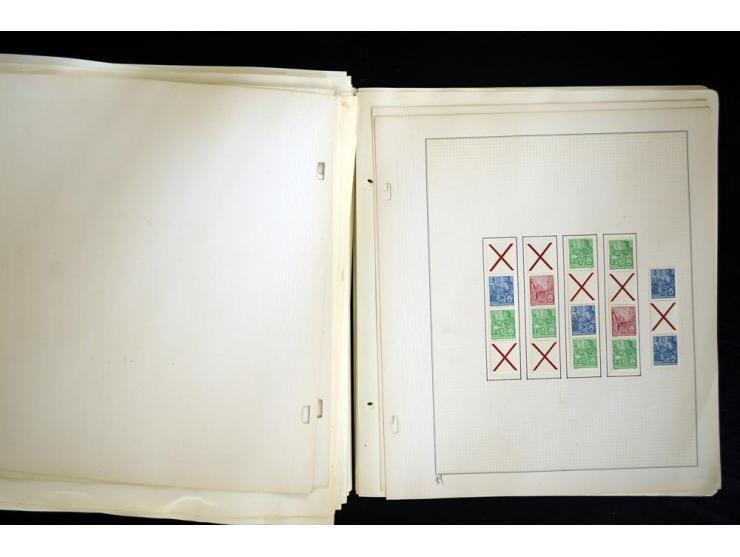 1912/1965, meist ungebrauchte und gestempelte Sammlung "Zusammendrucke" ab Germania mit wenigen Reklamen bis Deutschland nach