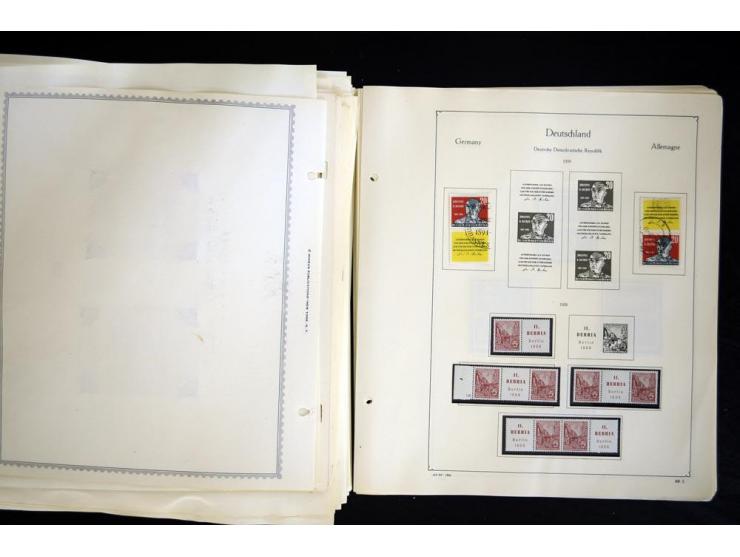 1912/1965, meist ungebrauchte und gestempelte Sammlung "Zusammendrucke" ab Germania mit wenigen Reklamen bis Deutschland nach