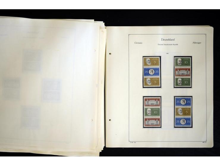 1912/1965, meist ungebrauchte und gestempelte Sammlung "Zusammendrucke" ab Germania mit wenigen Reklamen bis Deutschland nach