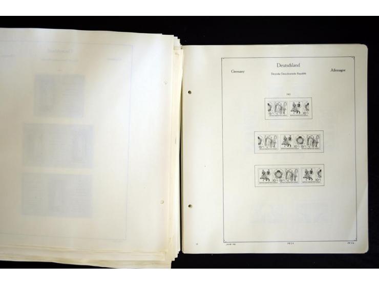 1912/1965, meist ungebrauchte und gestempelte Sammlung "Zusammendrucke" ab Germania mit wenigen Reklamen bis Deutschland nach