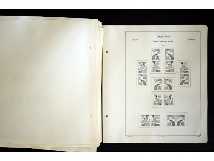 1912/1965, meist ungebrauchte und gestempelte Sammlung "Zusammendrucke" ab Germania mit wenigen Reklamen bis Deutschland nach