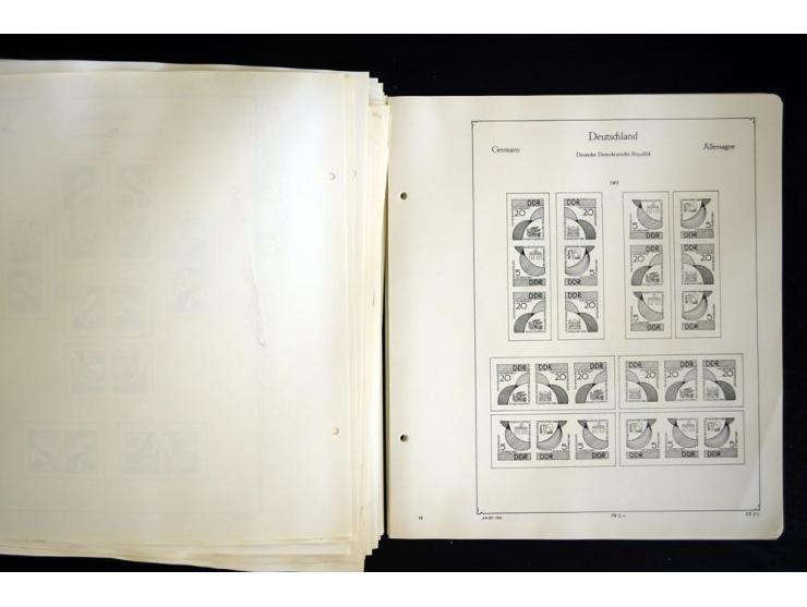 1912/1965, meist ungebrauchte und gestempelte Sammlung "Zusammendrucke" ab Germania mit wenigen Reklamen bis Deutschland nach