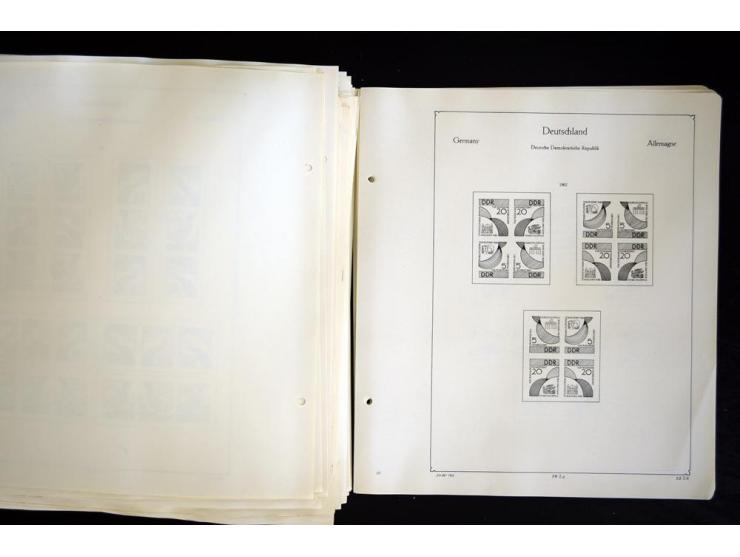 1912/1965, meist ungebrauchte und gestempelte Sammlung "Zusammendrucke" ab Germania mit wenigen Reklamen bis Deutschland nach