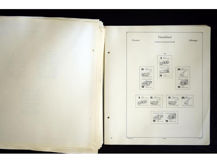 1912/1965, meist ungebrauchte und gestempelte Sammlung "Zusammendrucke" ab Germania mit wenigen Reklamen bis Deutschland nach
