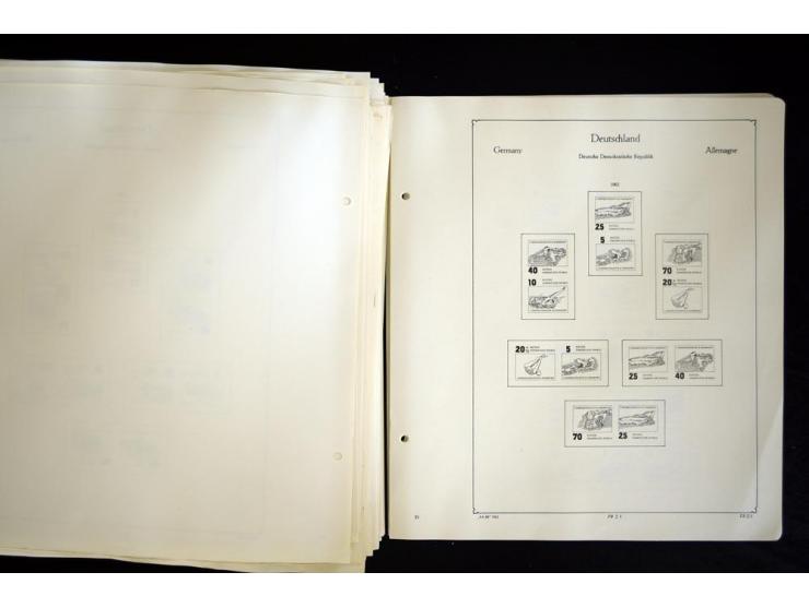 1912/1965, meist ungebrauchte und gestempelte Sammlung "Zusammendrucke" ab Germania mit wenigen Reklamen bis Deutschland nach