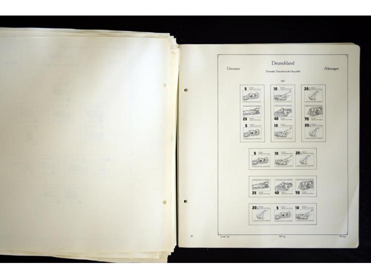 1912/1965, meist ungebrauchte und gestempelte Sammlung "Zusammendrucke" ab Germania mit wenigen Reklamen bis Deutschland nach