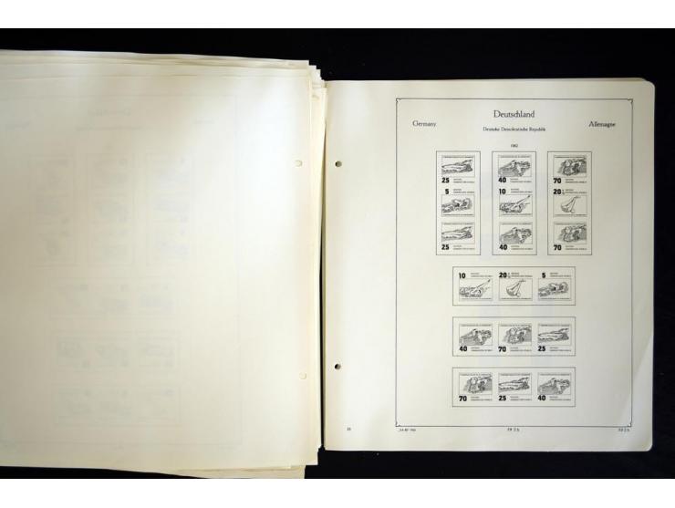 1912/1965, meist ungebrauchte und gestempelte Sammlung "Zusammendrucke" ab Germania mit wenigen Reklamen bis Deutschland nach