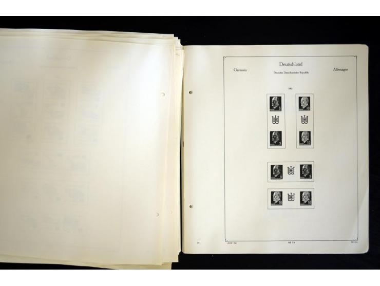 1912/1965, meist ungebrauchte und gestempelte Sammlung "Zusammendrucke" ab Germania mit wenigen Reklamen bis Deutschland nach