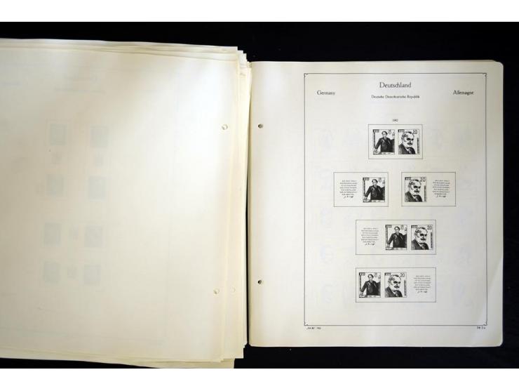 1912/1965, meist ungebrauchte und gestempelte Sammlung "Zusammendrucke" ab Germania mit wenigen Reklamen bis Deutschland nach