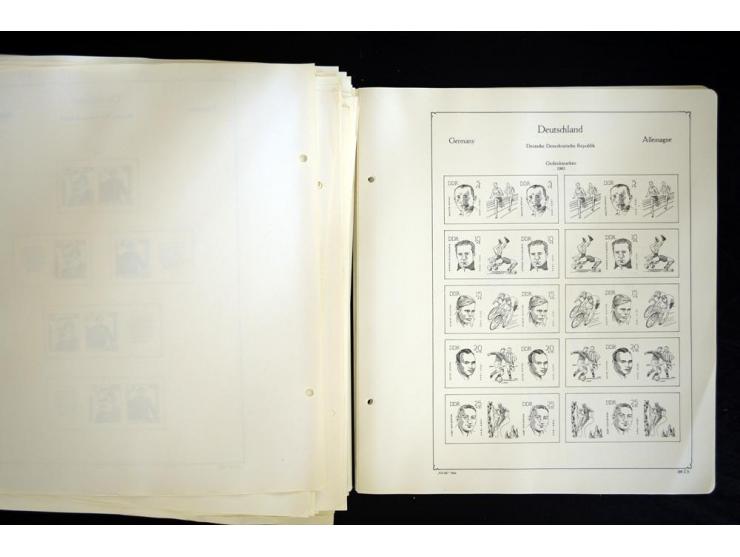 1912/1965, meist ungebrauchte und gestempelte Sammlung "Zusammendrucke" ab Germania mit wenigen Reklamen bis Deutschland nach