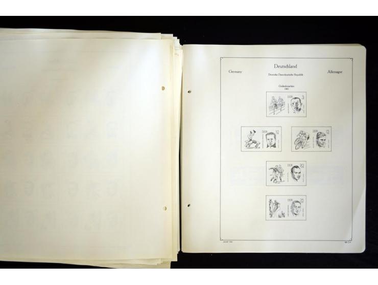 1912/1965, meist ungebrauchte und gestempelte Sammlung "Zusammendrucke" ab Germania mit wenigen Reklamen bis Deutschland nach