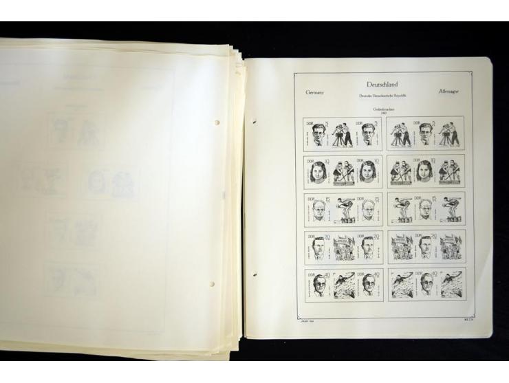 1912/1965, meist ungebrauchte und gestempelte Sammlung "Zusammendrucke" ab Germania mit wenigen Reklamen bis Deutschland nach