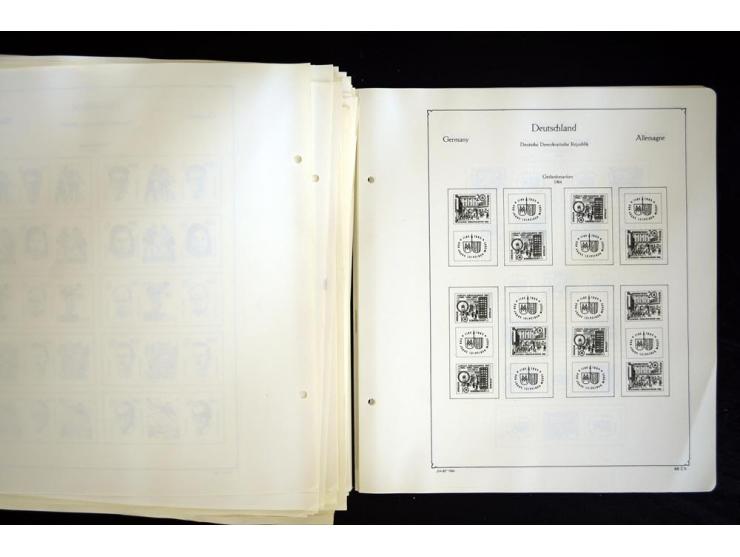 1912/1965, meist ungebrauchte und gestempelte Sammlung "Zusammendrucke" ab Germania mit wenigen Reklamen bis Deutschland nach