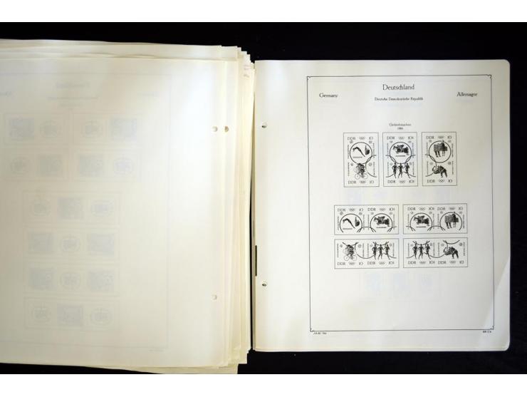1912/1965, meist ungebrauchte und gestempelte Sammlung "Zusammendrucke" ab Germania mit wenigen Reklamen bis Deutschland nach