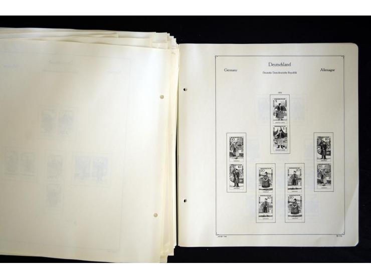 1912/1965, meist ungebrauchte und gestempelte Sammlung "Zusammendrucke" ab Germania mit wenigen Reklamen bis Deutschland nach