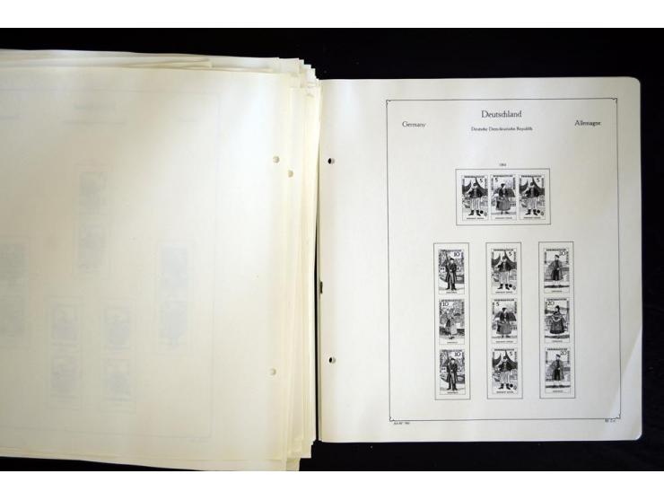 1912/1965, meist ungebrauchte und gestempelte Sammlung "Zusammendrucke" ab Germania mit wenigen Reklamen bis Deutschland nach