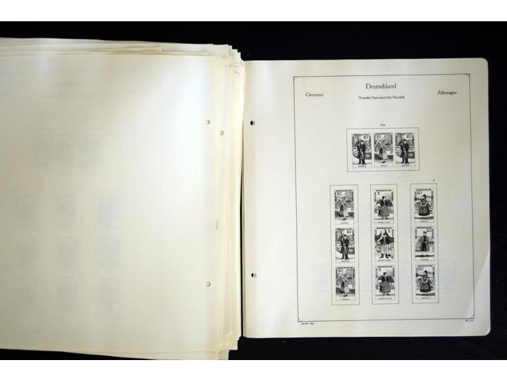 1912/1965, meist ungebrauchte und gestempelte Sammlung "Zusammendrucke" ab Germania mit wenigen Reklamen bis Deutschland nach