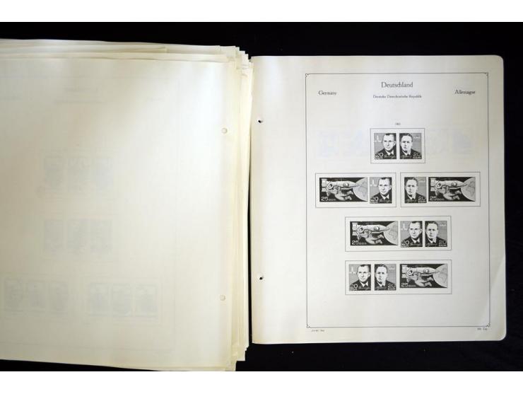 1912/1965, meist ungebrauchte und gestempelte Sammlung "Zusammendrucke" ab Germania mit wenigen Reklamen bis Deutschland nach