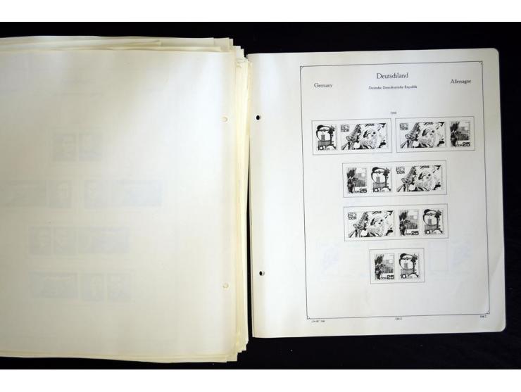 1912/1965, meist ungebrauchte und gestempelte Sammlung "Zusammendrucke" ab Germania mit wenigen Reklamen bis Deutschland nach