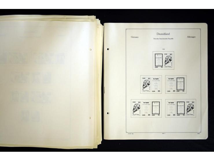 1912/1965, meist ungebrauchte und gestempelte Sammlung "Zusammendrucke" ab Germania mit wenigen Reklamen bis Deutschland nach