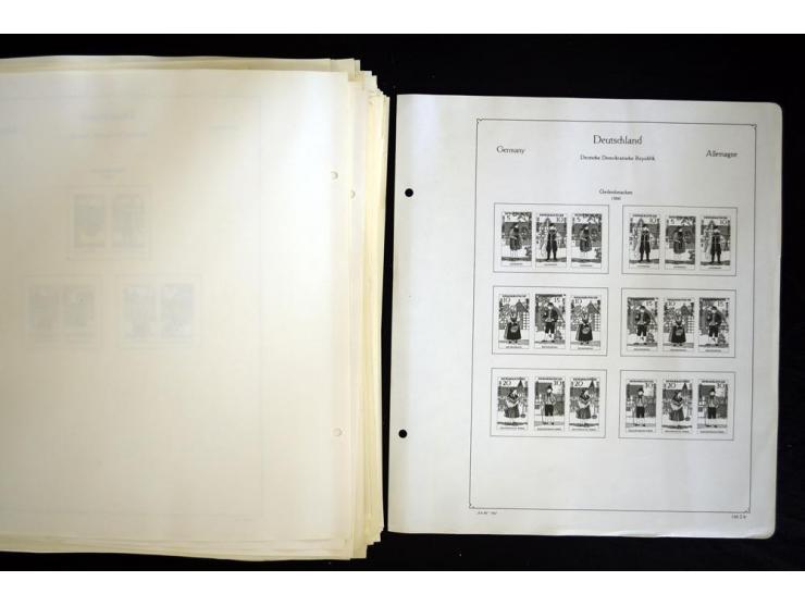 1912/1965, meist ungebrauchte und gestempelte Sammlung "Zusammendrucke" ab Germania mit wenigen Reklamen bis Deutschland nach