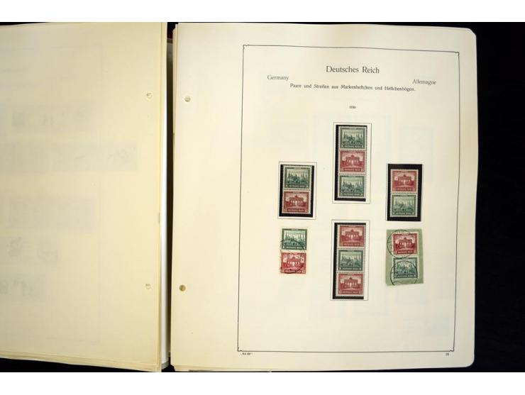 1912/1965, meist ungebrauchte und gestempelte Sammlung "Zusammendrucke" ab Germania mit wenigen Reklamen bis Deutschland nach