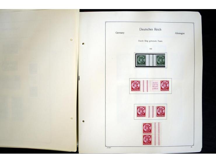 1912/1965, meist ungebrauchte und gestempelte Sammlung "Zusammendrucke" ab Germania mit wenigen Reklamen bis Deutschland nach