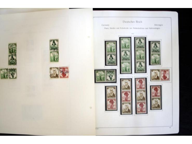1912/1965, meist ungebrauchte und gestempelte Sammlung "Zusammendrucke" ab Germania mit wenigen Reklamen bis Deutschland nach