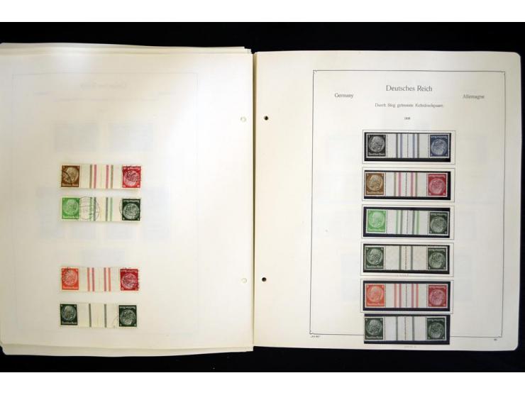 1912/1965, meist ungebrauchte und gestempelte Sammlung "Zusammendrucke" ab Germania mit wenigen Reklamen bis Deutschland nach