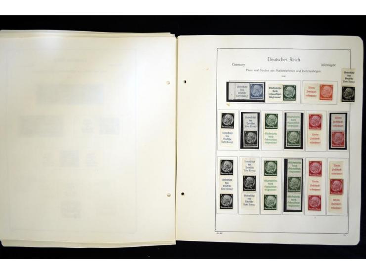 1912/1965, meist ungebrauchte und gestempelte Sammlung "Zusammendrucke" ab Germania mit wenigen Reklamen bis Deutschland nach
