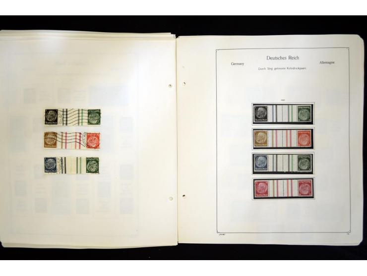 1912/1965, meist ungebrauchte und gestempelte Sammlung "Zusammendrucke" ab Germania mit wenigen Reklamen bis Deutschland nach