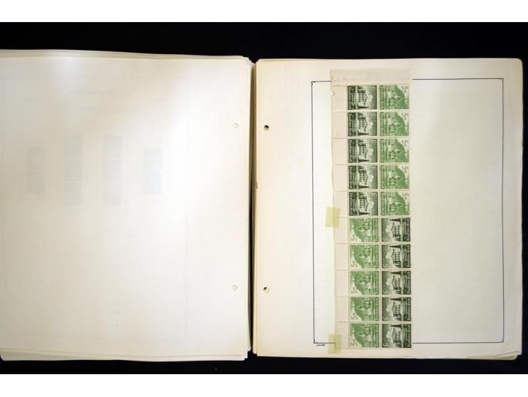 1912/1965, meist ungebrauchte und gestempelte Sammlung "Zusammendrucke" ab Germania mit wenigen Reklamen bis Deutschland nach