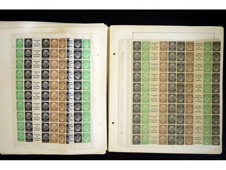 1912/1965, meist ungebrauchte und gestempelte Sammlung "Zusammendrucke" ab Germania mit wenigen Reklamen bis Deutschland nach
