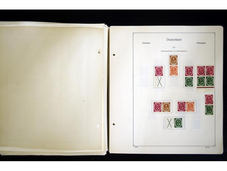 1912/1965, meist ungebrauchte und gestempelte Sammlung "Zusammendrucke" ab Germania mit wenigen Reklamen bis Deutschland nach
