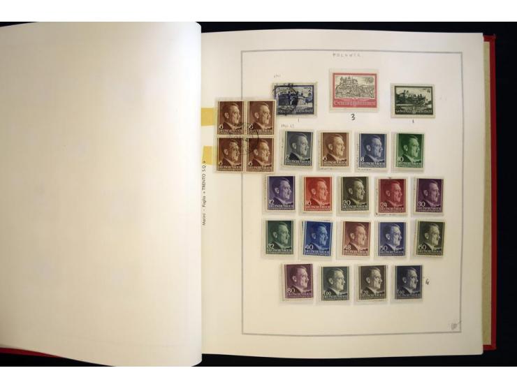 1940/50, ungebrauchte und postfrische Sammlung beginnend mit u.a. Generalgouvernement Mi.-Nr. I-III ungebraucht, ein kleiner 