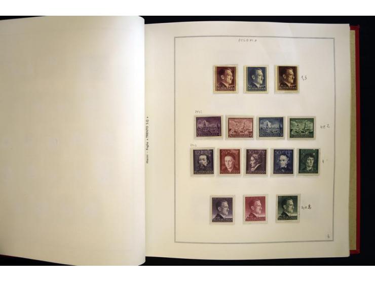 1940/50, ungebrauchte und postfrische Sammlung beginnend mit u.a. Generalgouvernement Mi.-Nr. I-III ungebraucht, ein kleiner 
