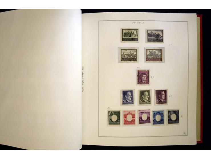 1940/50, ungebrauchte und postfrische Sammlung beginnend mit u.a. Generalgouvernement Mi.-Nr. I-III ungebraucht, ein kleiner 