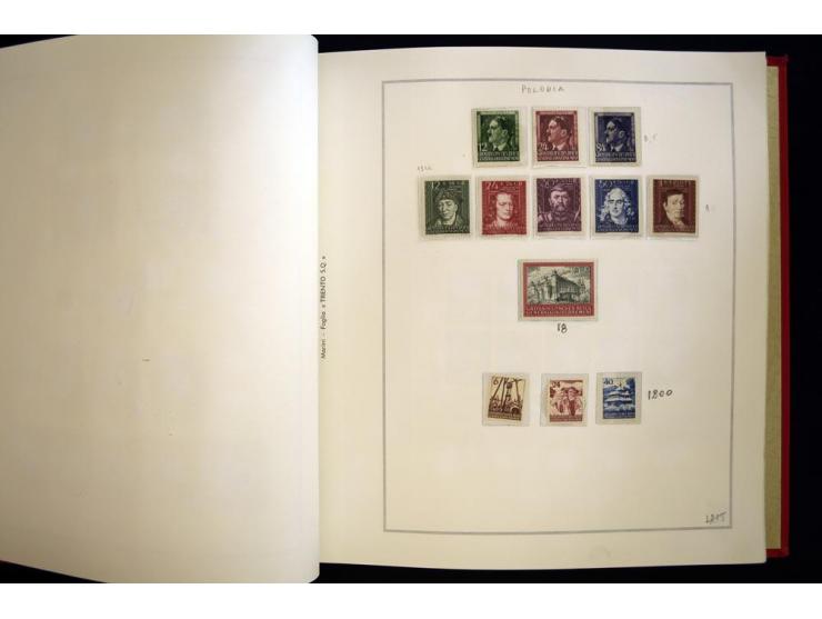 1940/50, ungebrauchte und postfrische Sammlung beginnend mit u.a. Generalgouvernement Mi.-Nr. I-III ungebraucht, ein kleiner 