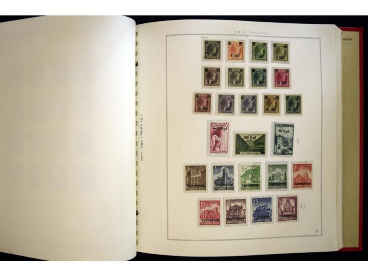 1940/50, ungebrauchte und postfrische Sammlung beginnend mit u.a. Generalgouvernement Mi.-Nr. I-III ungebraucht, ein kleiner 