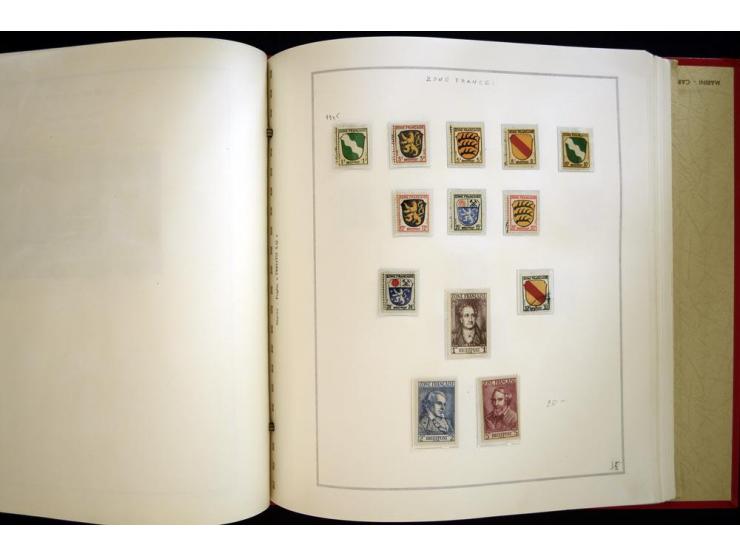 1940/50, ungebrauchte und postfrische Sammlung beginnend mit u.a. Generalgouvernement Mi.-Nr. I-III ungebraucht, ein kleiner 