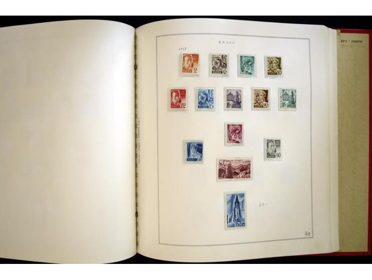 1940/50, ungebrauchte und postfrische Sammlung beginnend mit u.a. Generalgouvernement Mi.-Nr. I-III ungebraucht, ein kleiner 