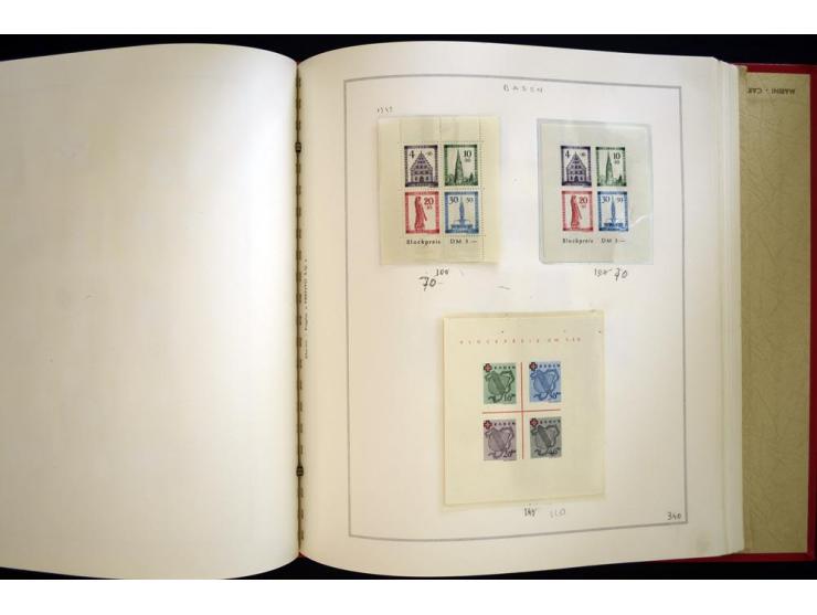 1940/50, ungebrauchte und postfrische Sammlung beginnend mit u.a. Generalgouvernement Mi.-Nr. I-III ungebraucht, ein kleiner 
