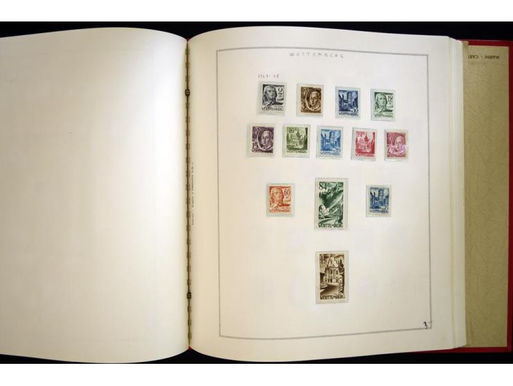 1940/50, ungebrauchte und postfrische Sammlung beginnend mit u.a. Generalgouvernement Mi.-Nr. I-III ungebraucht, ein kleiner 
