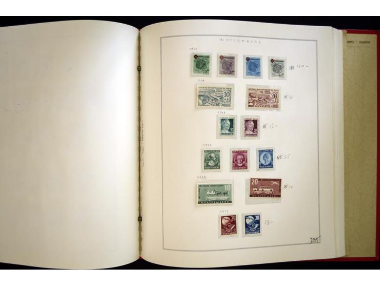 1940/50, ungebrauchte und postfrische Sammlung beginnend mit u.a. Generalgouvernement Mi.-Nr. I-III ungebraucht, ein kleiner 