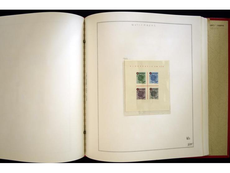 1940/50, ungebrauchte und postfrische Sammlung beginnend mit u.a. Generalgouvernement Mi.-Nr. I-III ungebraucht, ein kleiner 