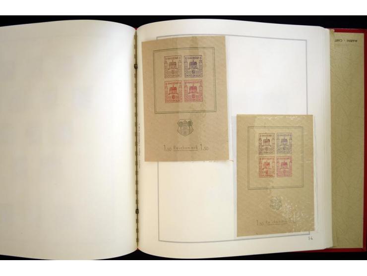 1940/50, ungebrauchte und postfrische Sammlung beginnend mit u.a. Generalgouvernement Mi.-Nr. I-III ungebraucht, ein kleiner 