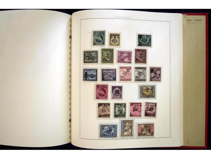 1940/50, ungebrauchte und postfrische Sammlung beginnend mit u.a. Generalgouvernement Mi.-Nr. I-III ungebraucht, ein kleiner 