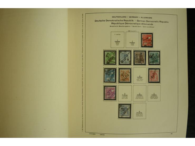 1945/2012, ungebrauchte/postfrische und gestempelte Sammlung, dabei Bizone mit besseren u.a. Mi.-Nr. 93I XG gestempelt mit Fo