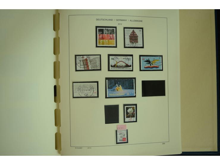 1945/2012, ungebrauchte/postfrische und gestempelte Sammlung, dabei Bizone mit besseren u.a. Mi.-Nr. 93I XG gestempelt mit Fo