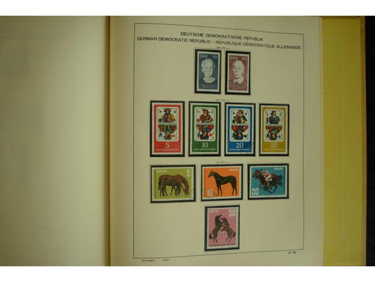 1945/2012, ungebrauchte/postfrische und gestempelte Sammlung, dabei Bizone mit besseren u.a. Mi.-Nr. 93I XG gestempelt mit Fo